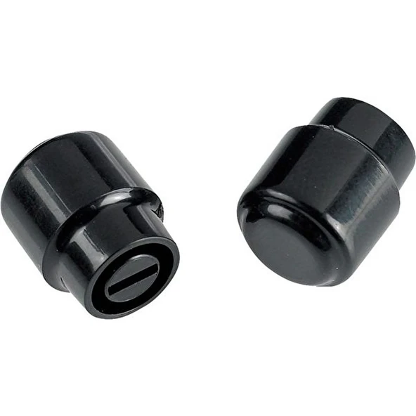 Fender Telecaster Barrel Switch Tips Black 2 Kontrol Düğmesi - Resim 2