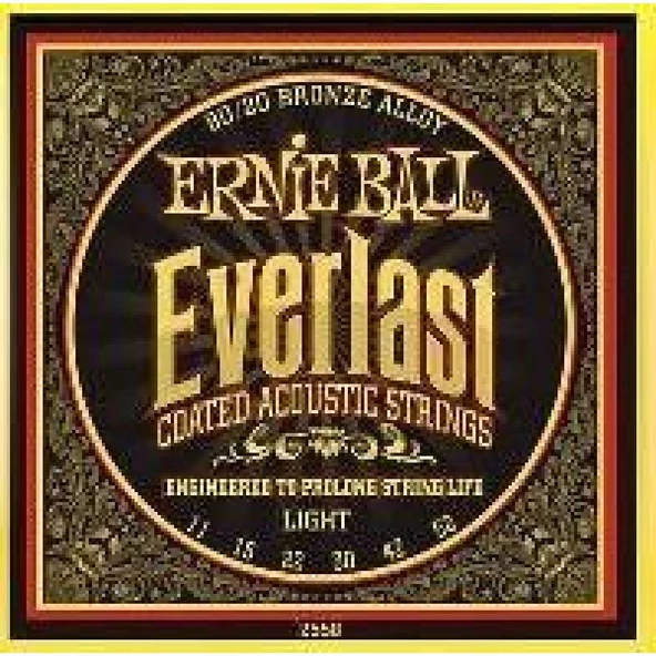 Ernie Ball P02558 11-52 Coated Akustik Gitar Teli ürün görseli 1