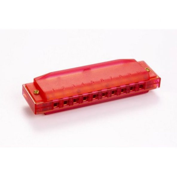 Hohner M1110R Translucent Red Harp (Do Majör) ürün görseli 1