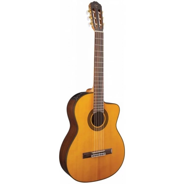 TAKAMINE GC5CE NAT CLASSIC GUITARS Classic CUTAWAY SOLID SPRUCE TOP ROSEWOOD BACK & SIDES TP-4T PREAMP ürün görseli 1