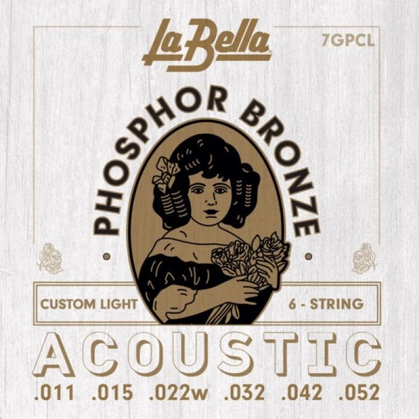 La Bella 7GPCL Akustik Gitar Teli (11-52) - Resim 2