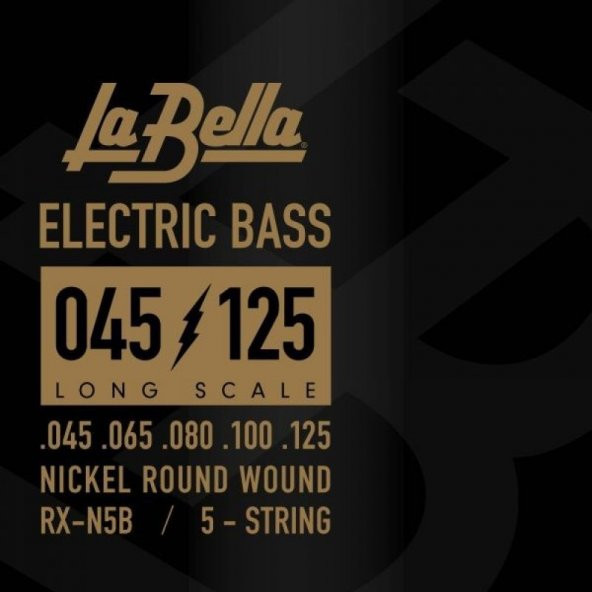 La Bella RX-N5B 5 Telli Bas Gitar Teli (45-125) - Resim 2