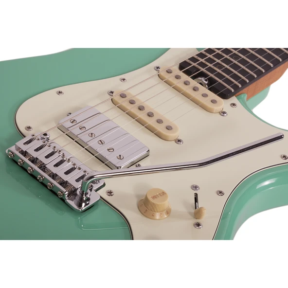 Schecter Nick Johnston Traditional Elektro Gitar (Atomic Green) - Resim 5