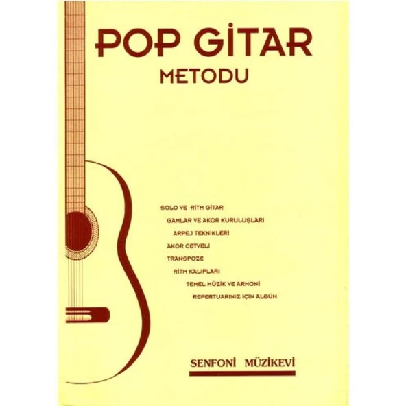 Senfoni Yayınları Pop Gitar Metodu ürün görseli 1
