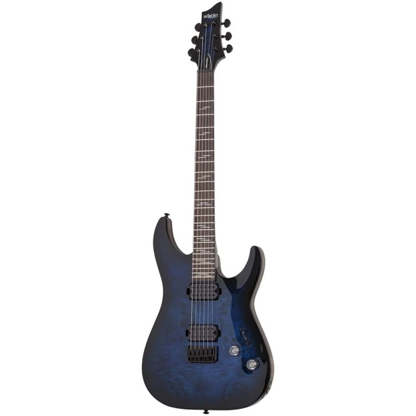 Schecter Omen Elite-6 Elektro Gitar (See Thru Blue Burst) ürün görseli 1