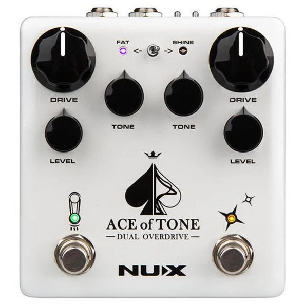 Nux Ace Of Tone Dual Overdrive Pedalı ürün görseli 1
