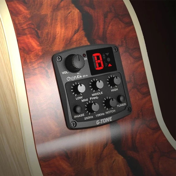 Cherub GT-4 Akustik Gitar Preamfi ve Tuner ürün görseli 1