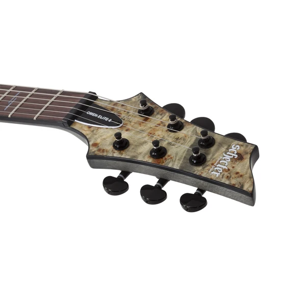Schecter Omen Elite-6 Elektro Gitar (Charcoal) - Resim 9