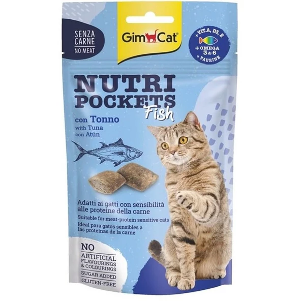 Gimcat Nutripockets Ton Balıklı Kedi Ödülü 60 Gr ürün görseli 1