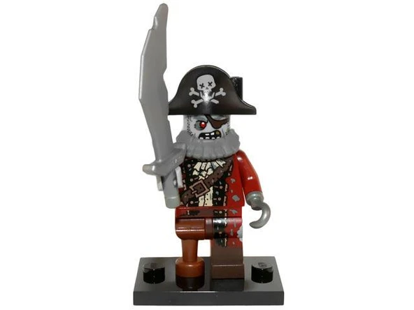 Lego Minifigür 71010 - Seri 14 Monsters - 2 Zombie Pirate ürün görseli 1