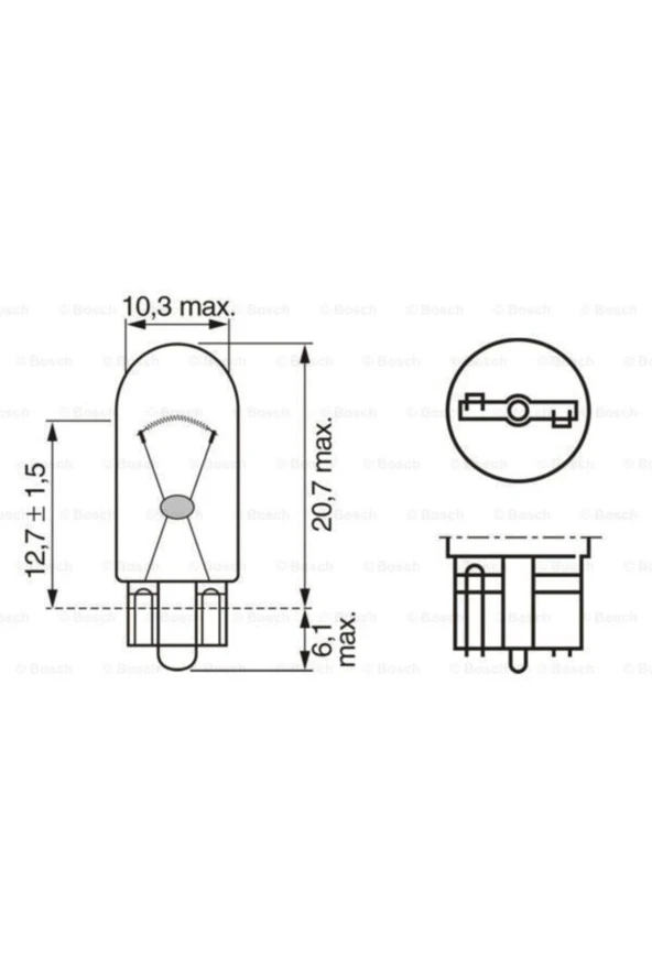 Ampul 24V 5W Gosterge Dipsiz 2845- - Resim 3