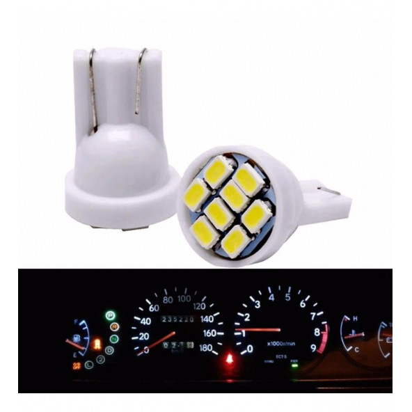 4 Adet 12v T10 Led Fariçi T10 Led Ampul Park Ampulü Beyaz Renk ürün görseli 1