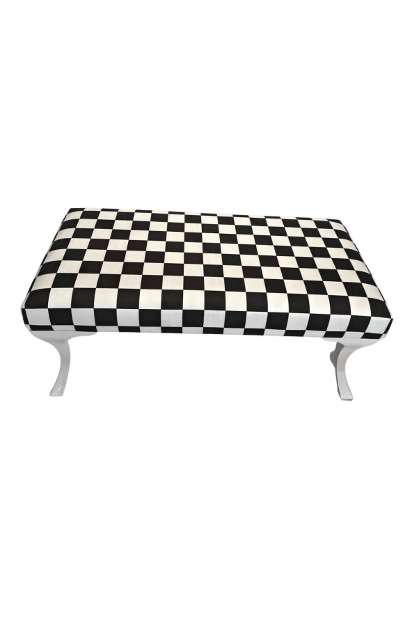 DTM HOME Dama Desenli Bench Puf ürün görseli 1