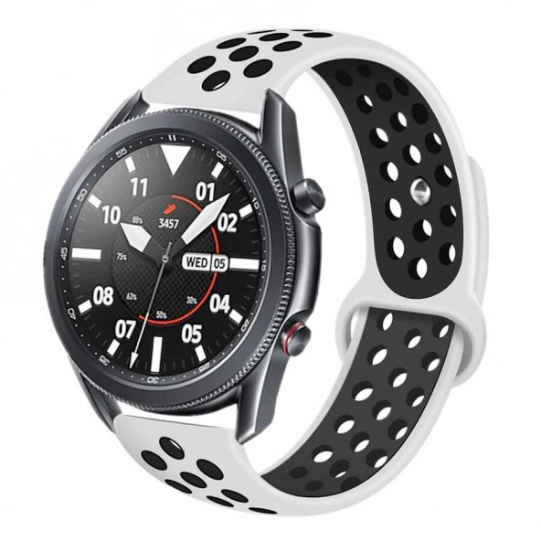 Amazfit GTR 47mm KRD-02 Suya Dayanıklı Delikli Renkli Silikon Kordon ürün görseli 1