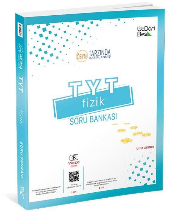 TYT Fizik Soru Bankası Üç Dört Beş Yayınları ürün görseli 1