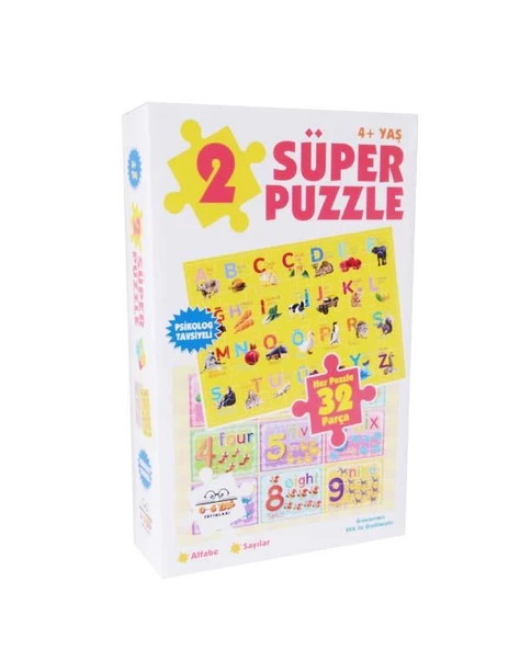 Süper Puzzle Alfabe ve Sayılar 0-6 Yaş Yayınları ürün görseli 1