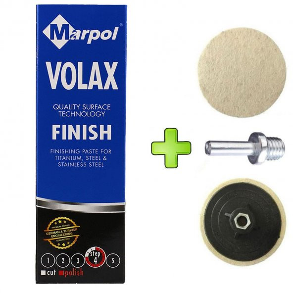 Don Yağı Polisaj Parlatma Metal Cila 1 Kg + Polisaj Keçesi 115 Mm + Matkap Aparatı M14 ürün görseli 1