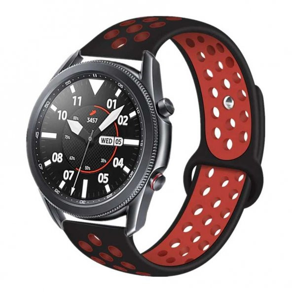 Galaxy Watch 3 45mm KRD-02 Suya Dayanıklı Delikli Renkli Silikon Kordon ürün görseli 1