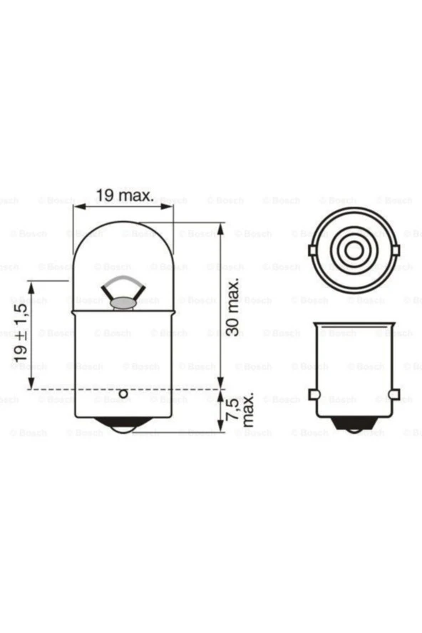 Bosch 1987302815 1987302928 Ampul Eco 12v 67 Park R5w Ba15s Osramj 5007 ( 10 Adet ) ürün görseli 1
