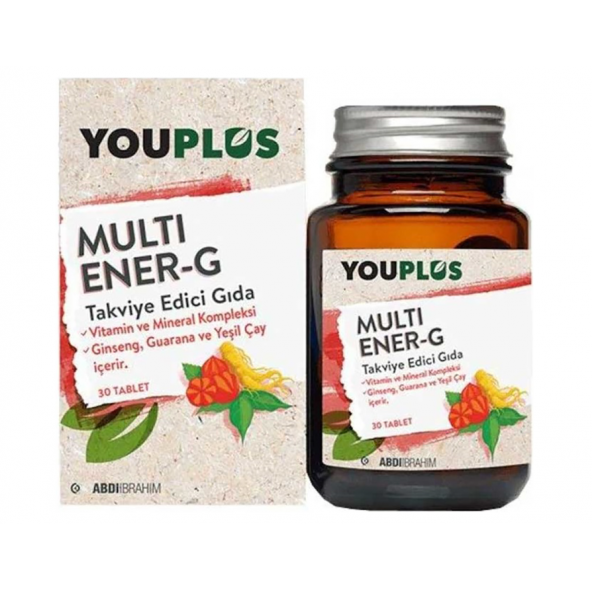 Youplus Energy 12 Vitamin 8 Minarel Ginseng 30 Tablet ürün görseli 1