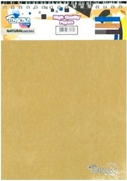 Özkan Defter A4 120 Yaprak Bloknot Myscala Çizgisiz Düz Açık Kahverengi ürün görseli 1