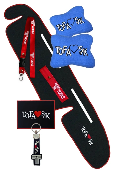 Tofaş Şahin Doğan Kartal Nakışlı Yüksek Göğüs Siyah Torpido Halısı / Polar Oto Yastık / Oto Aksesuar ürün görseli 1