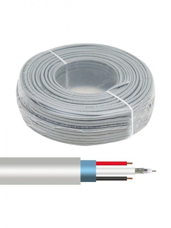 Kamera Kablosu 2+1 Kaliteli / Bakır - 1 Metre ürün görseli 1