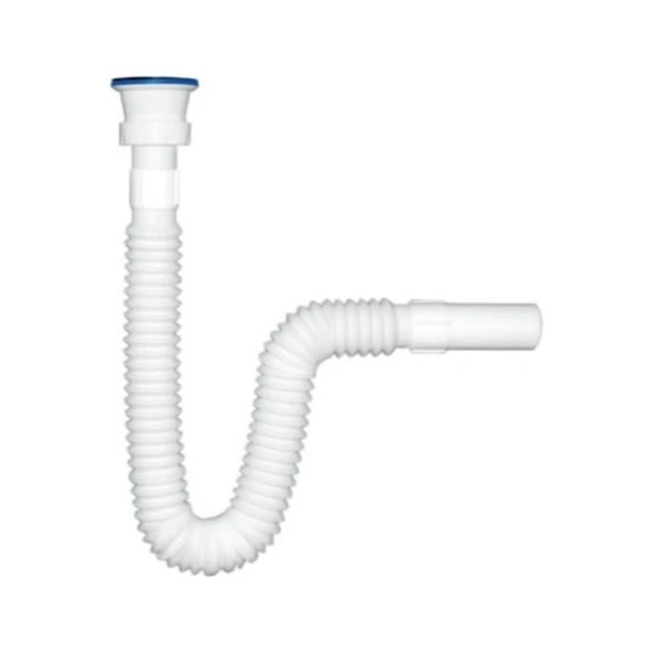 Özbest Lüx Çift Körüklü Uzun Lavabo Sifon ürün görseli 1