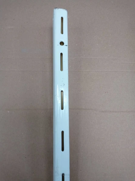 TEKLİ RAF DİREĞİ 2 METRE BEYAZ 2 ADET VİDA DÜBEL DAHİL ürün görseli 1
