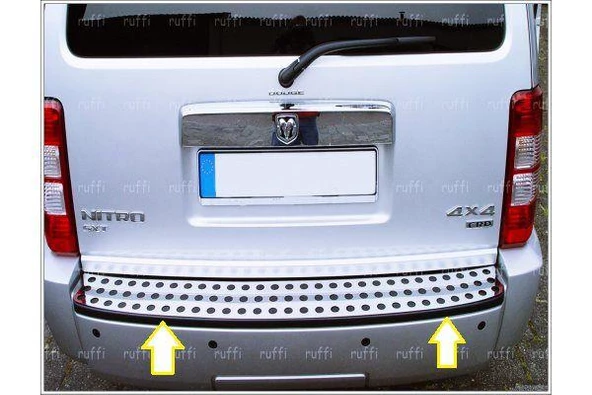Dodge Nitro Krom Arka Tampon Koruma Eşiği 2007 Üzeri P. Çelik ürün görseli 1