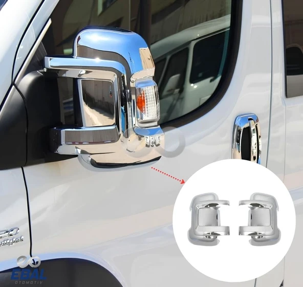 Peugeot Boxer ABS Krom Kaplama Ayna Kapağı 2 prç. 2006 üzeri P.Çelik ürün görseli 1