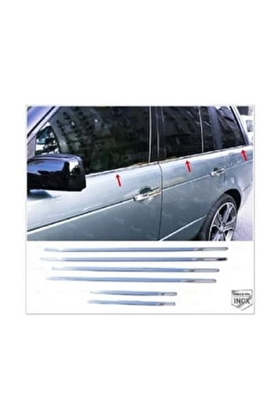 Land Range  Rover Sport Krom Cam Çıtası 6 prç. 2005-2010 P.Çelik ürün görseli 1