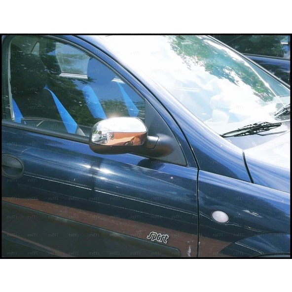Opel Corsa C Krom Ayna Kapağı 2 prç. 2000-2007 P. Çelik - Resim 4