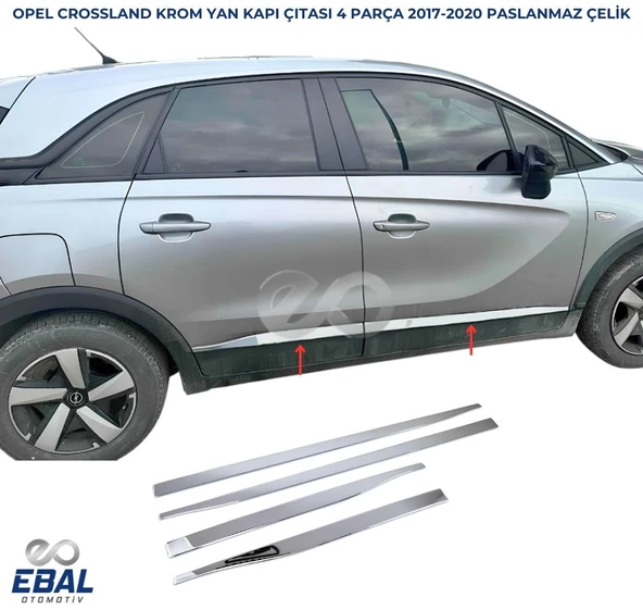 Opel Crossland X Krom Yan Kapı Çıtası 2017 > P.Çelik ürün görseli 1