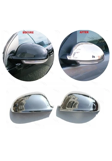VW Golf 5 PLUS Krom Ayna Kapağı 2 parça 2004-2009 Arası P.Çelik ürün görseli 1