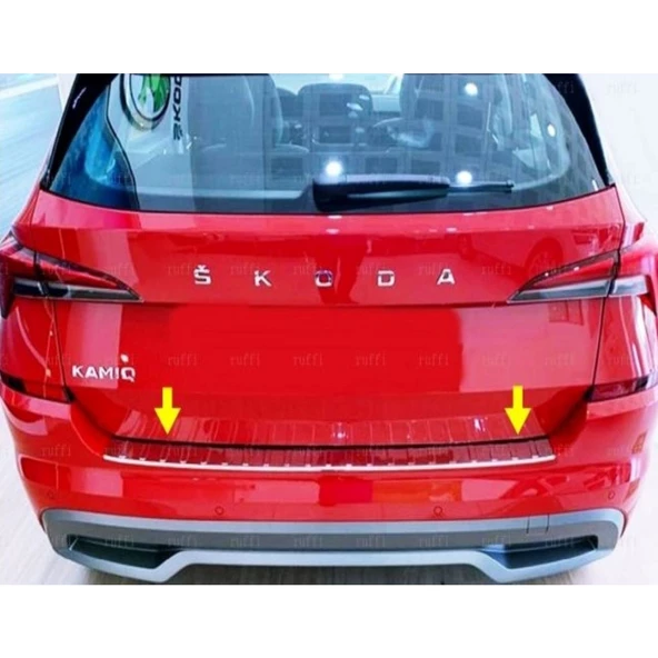 Skoda Kamiq Krom Arka Tampon Üstü Koruma  2020 Ve Üzeri ürün görseli 1