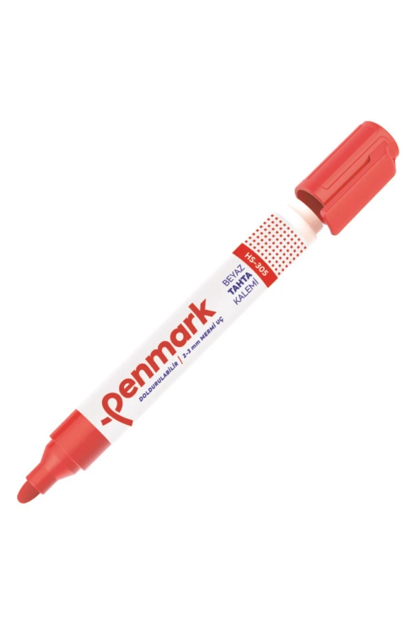 Penmark Beyaz Tahta Kalemi Kırmızı Doldurulabilir Tahta Kalemi (12 Li Paket) ürün görseli 1