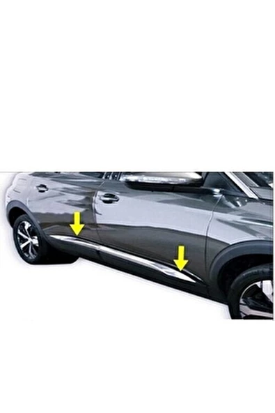 Peugeot 3008 Krom Yan Kapı Çıtası 4 Kapı 2016-2023 P.çelik ürün görseli 1