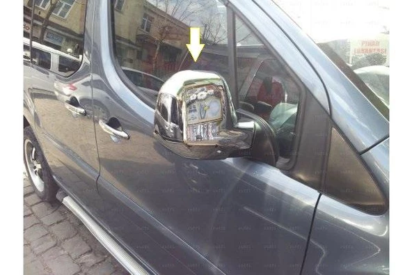 Citroen Berlingo Krom Ayna Kapağı 2prç 2008-2012 Arası P.Çelik ürün görseli 1