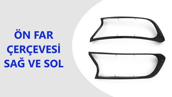 Ford Ranger MAT Far Çerçevesi  Seti 2016+ - Resim 2