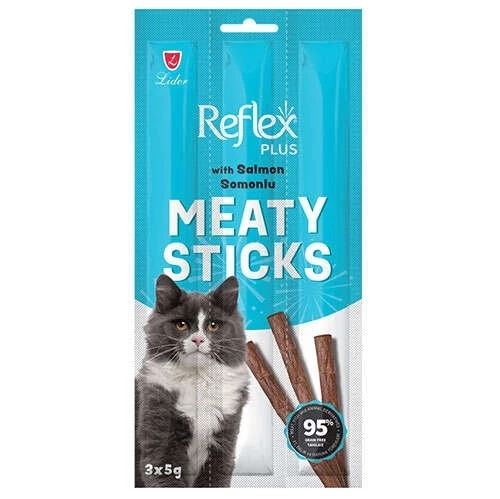 Reflex Meaty Sticks Somonlu Kedi Ödül Maması 3x5 Gr. ürün görseli 1