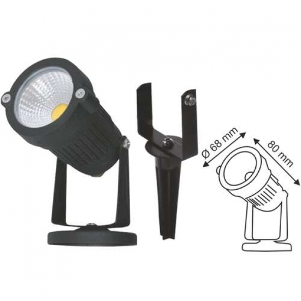 HELIOS 53-1510 7W ÇİM ARMATÜRÜ G.IŞIĞI  HS-3832 ürün görseli 1