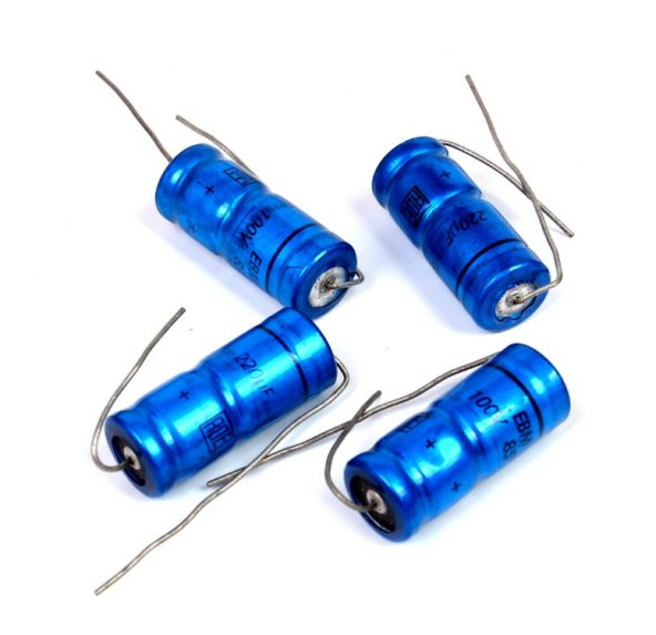 220uf 100v Axial Yatık Kondansatör - 42x18mm ürün görseli 1