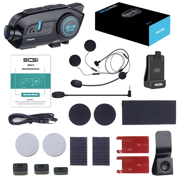 SCS S11 KAMERALI BLUETOOTH VE INTERCOM - Resim 5