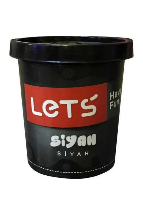 Lets Tek Renk Siyah Oyun Hamuru 115 Gram Oyun Hamuru ürün görseli 1