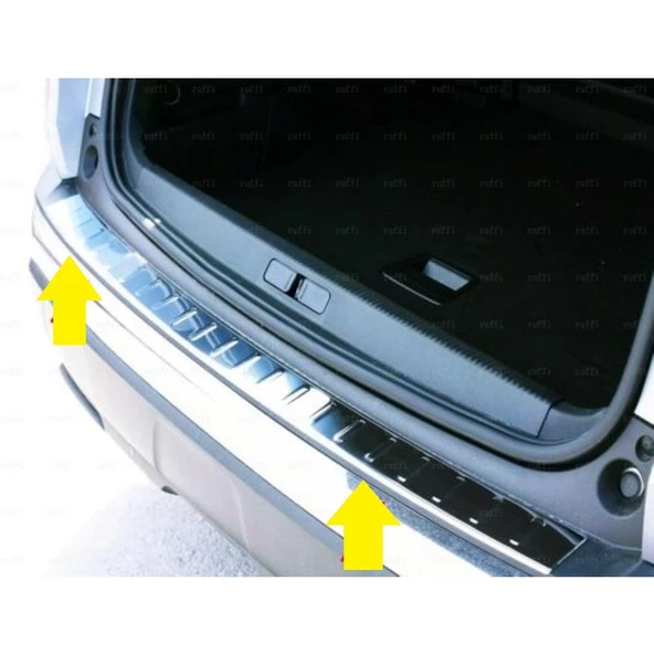Peugeot 3008 Krom Arka Tampon Eşiği Taşlı 2016-2023 P.Çelik ürün görseli 1