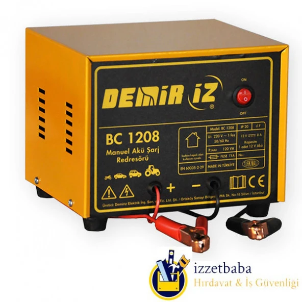 Demiriz Bc 1208 - Manuel Akü Şarj Redresörü ürün görseli 1