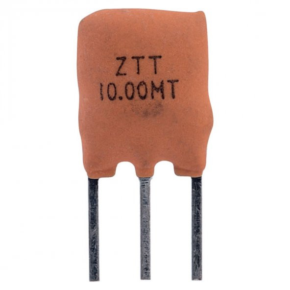 10MHz ZTT 3-Pin Seramik Rezonatör - 5 Adet ürün görseli 1