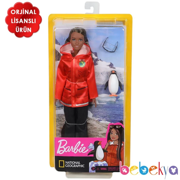 Orjinal Barbie Nat Geo Bebekleri Biyolog ve Penguen ürün görseli 1