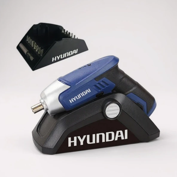 Hyundai HPA0415 Akülü Vidalama | 3.6V 1.3Ah Li-ion – 4 Nm Tork, LED Işıklı, 17 Uç Takımı ve Şarj Kabinli ürün görseli 1